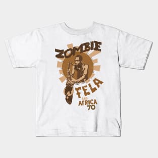 Fela Kuti's 'Zombie' Album Tribute: Psychedelic Afrobeat Illustration Kids T-Shirt